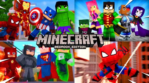Melhor Addon Super Herpois Minecraft Pe Mcpe Super Heroes Addon