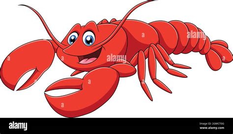 Cute Crawfish Cartoon Vector Illustration Stock Vector Image And Art Alamy