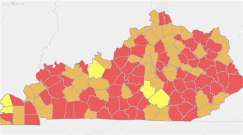 2 Northern Kentucky Counties Labeled As Red On States