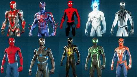 Spider Man Ps EVERY Suit Costume Unlocked YouTube