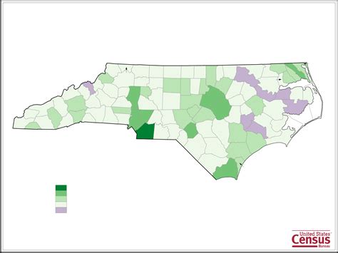 North Carolina County Population Change Map Free Download
