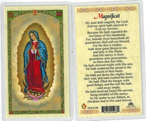 Magnificat Laminated Prayer Card