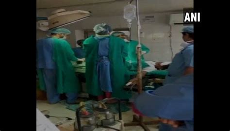 shocking doctors fight inside operation theatre in rajasthan s jodhpur newborn dies