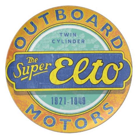 Super Elto Vintage Outboard Motor Sign Plates Zazzle