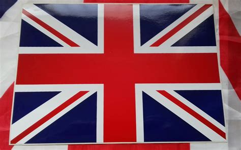 Union Jack Flag Sticker 20cm X 28cm Johnsons Of Leeds