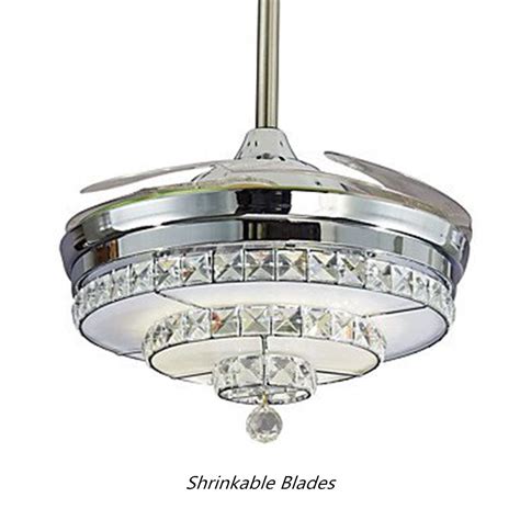 Fan man lighting carries a variety of ceiling fans in various sizes by minka aire and emerson. Modern 42" Invisible Crystal Ceiling Fan Light Lamp Living ...