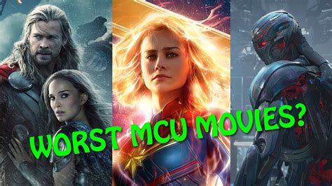Our marvel movies ranked article revisits and examines all 23 mcu movies from worst to best, including avengers: Worst MCU Movies - YouTube