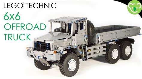 6x6 Offroad Truck Lego Technic Moc Powered By Buwizz Youtube