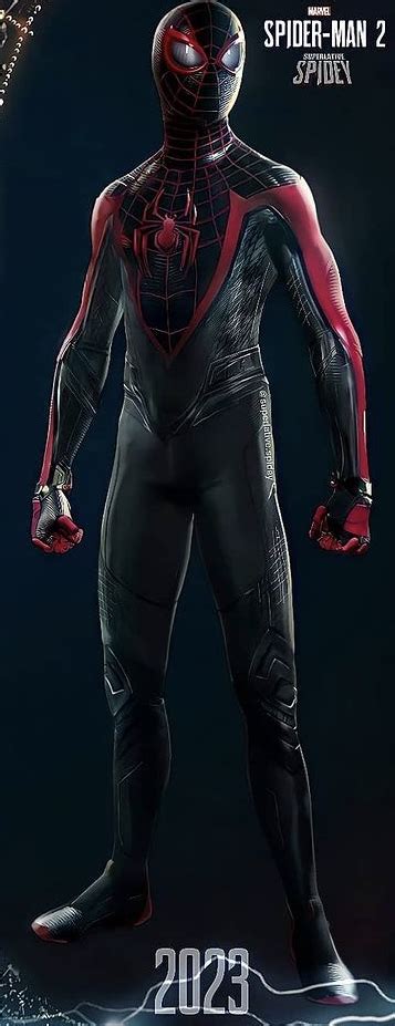 Miles Morales Insomniac Spider Man 2 Upgraded Suit By