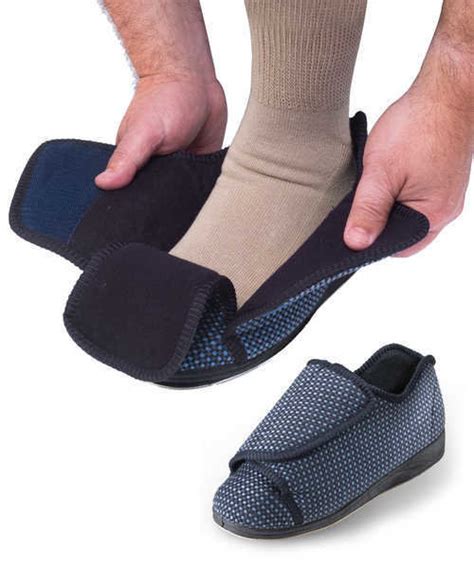 Mens Extra Extra Wide Slippers Swollen Feet Diabetic Edema Deep Slippers