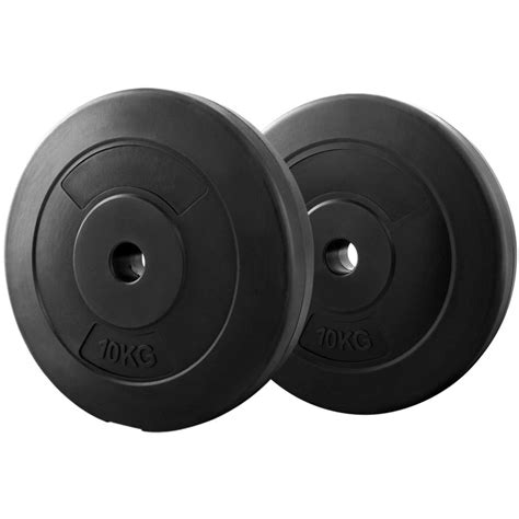 everfit weight plates standard 2x 10kg barbell plate weight lifting woolworths