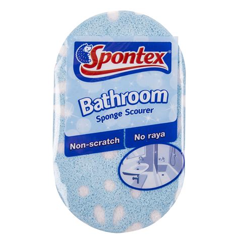 Spontex Bathroom Scourer Turquoise Wilko