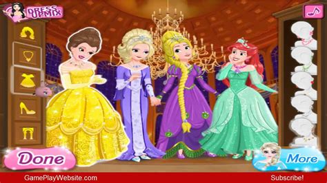 Disney Princess Beauty Pageant Dress Up Online Game Girl Games Youtube