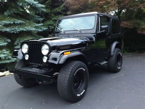 Buy Used 1986 Black Jeep Cj7 With Hartop Just Restored No Reserve