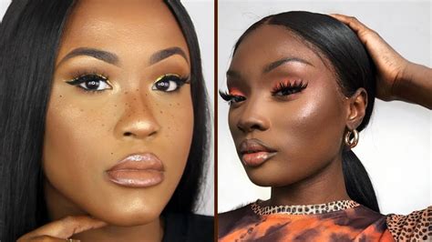 Makeup Tutorial For Dark Skin Compilation 👩🏾💛 3 Youtube