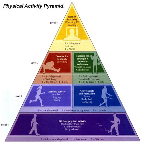 Physical Activity Pyramid Worksheets