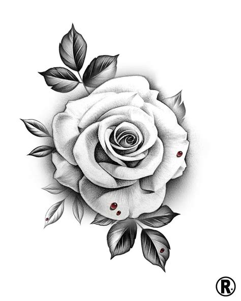 Rose Tattoo Stencil Best Tattoo Ideas