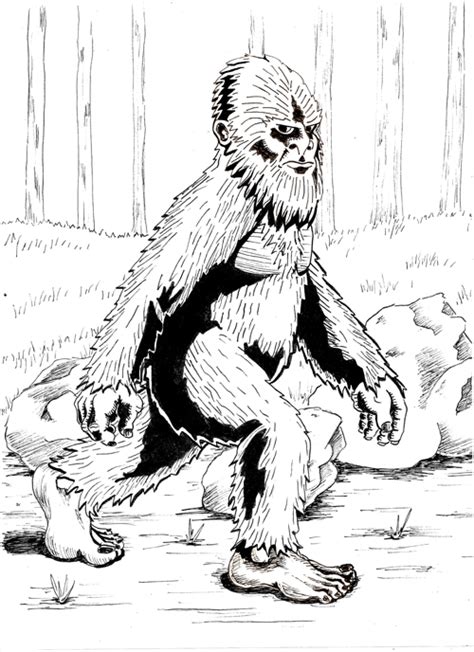 Search images from huge database containing over 620,000 coloring pages. Bigfoot Coloring Pages