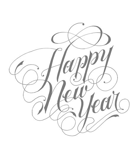 Happy New Year Hand Lettering Inspiration Creative Lettering Happy