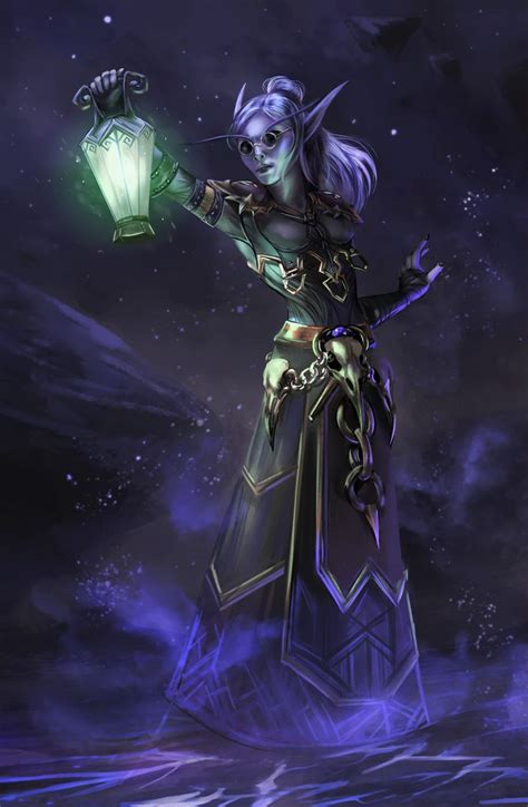 Artstation Void Elf Jade Dry World Of Warcraft Characters