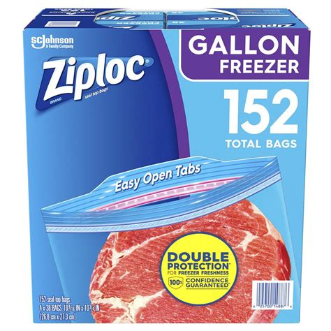 Ziploc Gallon Freezer Bags 152 Ct