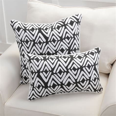 get wows with black and white pillows throw pillows square throw pillow velvet throw pillows