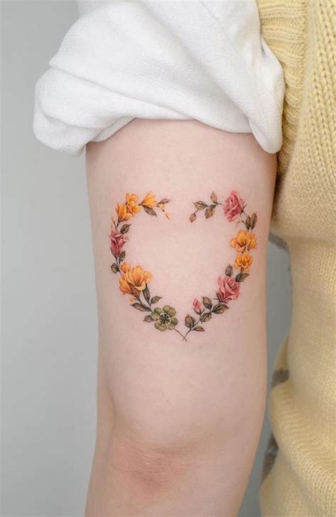 Heart And Flower Tattoos Designs Best Flower Site