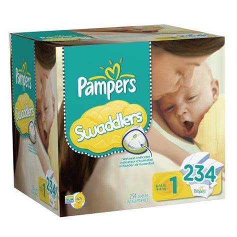 Pampers Swaddlers Disposable Diapers Newborn Size 1 8 14 Lb 234