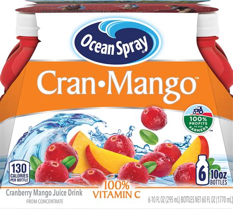 Buy Ocean Spray Cran Mango Juice Drink 10 Fl Oz 6 Count Online In