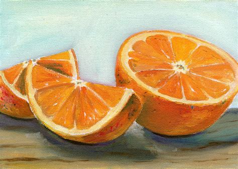 Orange Painting By Sarah Lynch Pixels