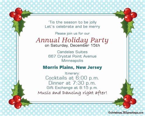 Annual Holiday Party Invitation Template Best Of Christmas Invitation