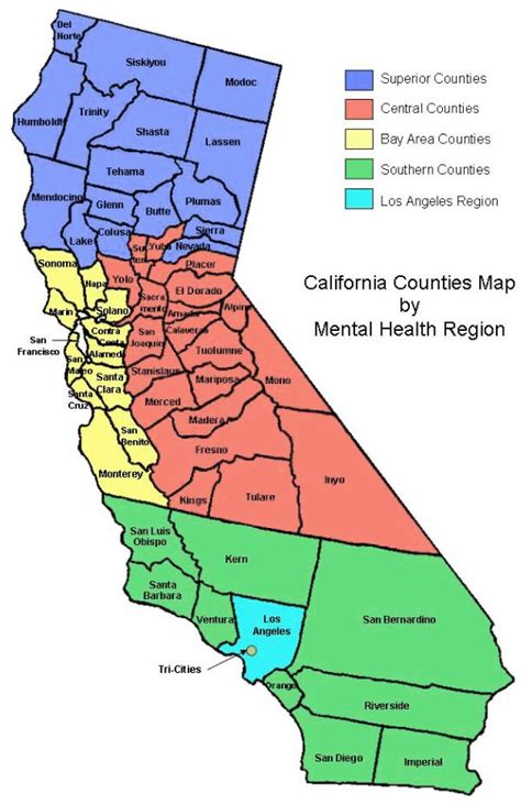 County In California Map Large World Map