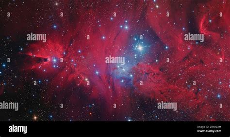 Cone Nebula And Fox Fur Nebula In Monoceros Stock Photo Alamy