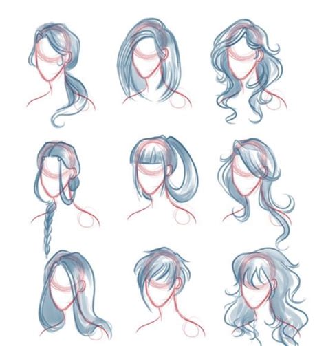 Drawing Manga Hair Tutorial Manga