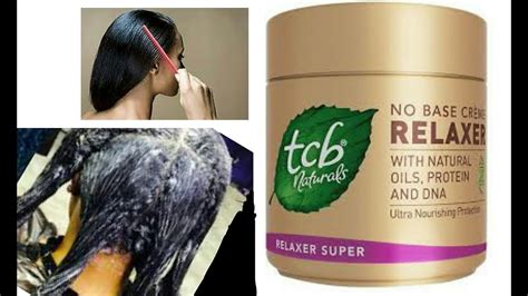 How I Relax My Hair At Home Using Tcb Relaxer Youtube