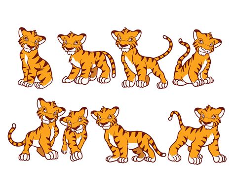 Printable Cartoon Tiger