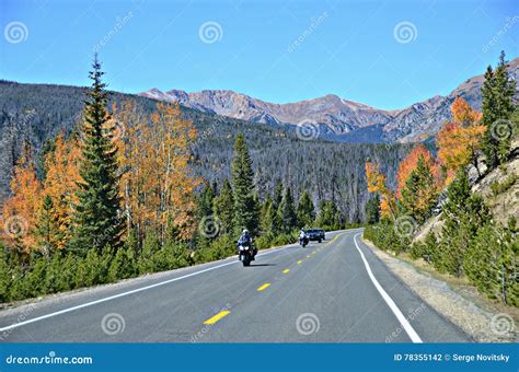 Highway 34 Rocky Mountain National Park Stock Photo Image Of