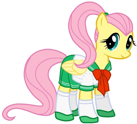 Fluttershy In School Uniform My Little Pony Friendship Is Magic Photo