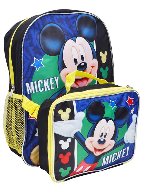 Disney Mickey Mouse 16 Backpack W Detachable Lunch Box Walmart Canada
