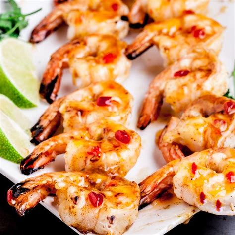 This Spicy Thai Grilled Shrimp Is Succulent Tender And Mouthwatering