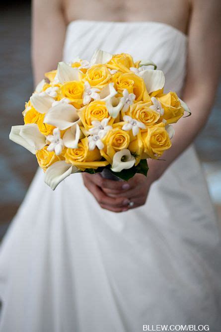 Yellow And White Bridal Bouqet Wedding Flowers Wedding Bridal