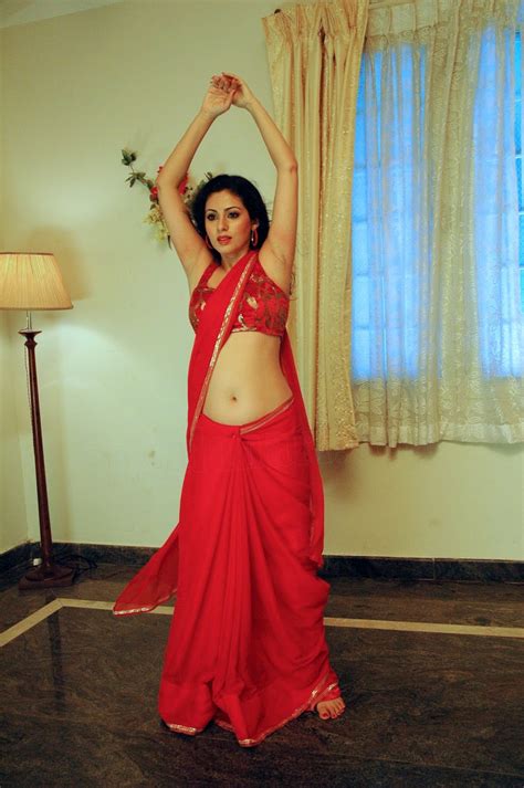 Sadha Armpit And Navel In Red Saree Nagin Dance Hot Blogspot Indian Actrees Photos