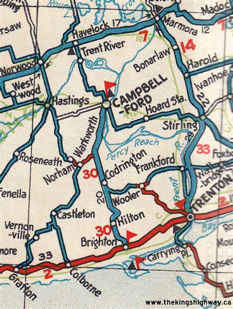 Ontario Highway 30 Route Map The Kings Highways Of Ontario