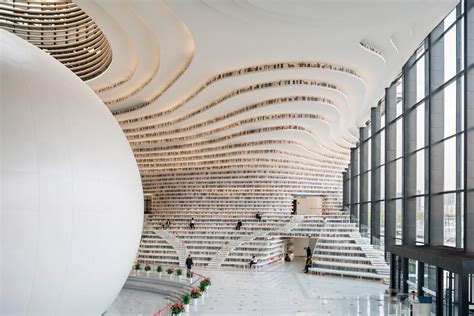 The Tianjin Binhai Library In China Rpics
