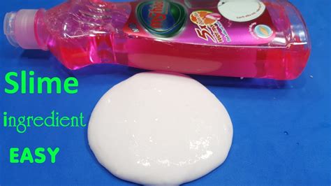 How To Make Slime With Ingredient Easy Diy Slime Dish Soap Youtube