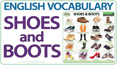 English Vocabulary Shoes And Boots Types Of Footwear In English