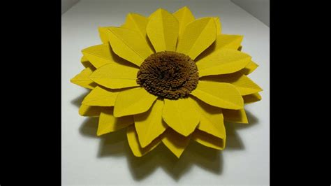 Diy Sunflower Tutorial Papercardboard Youtube