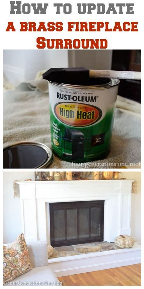 Having said that, let's breakdown for you the step by step procedure you can follow to spray paint brass. How to update a fireplace surround {brass} - Four ...