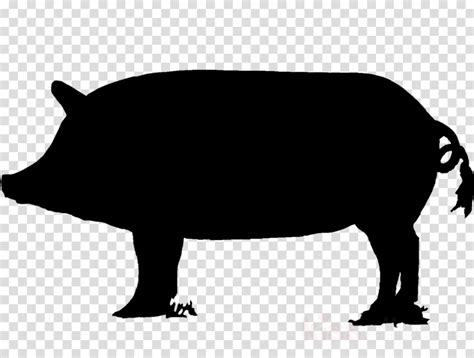 Download High Quality Pig Clipart Silhouette Transparent Png Images