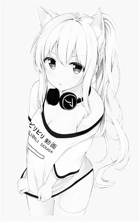 Anime Kawaii Girl Outline Anime Wallpaper Hd